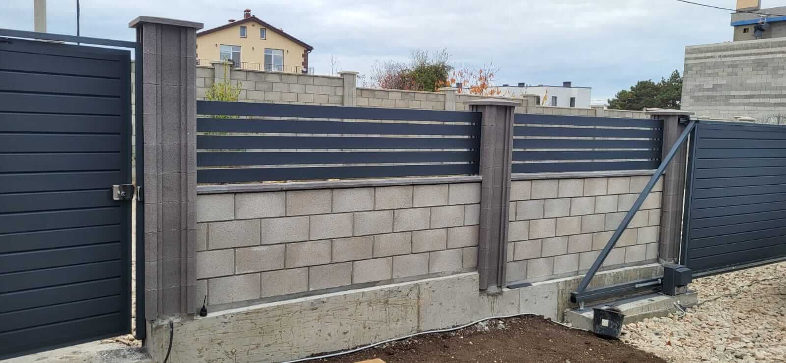 Забор-ранчо из металлопланкена 28м RAL7024 Серый Графит МАТТЕ в Волгограде