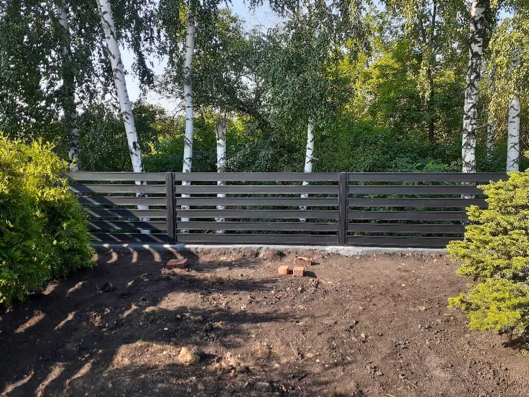 Забор-ранчо из металлопланкена 48м RAL9005 Черный МАТТЕ в Волгограде