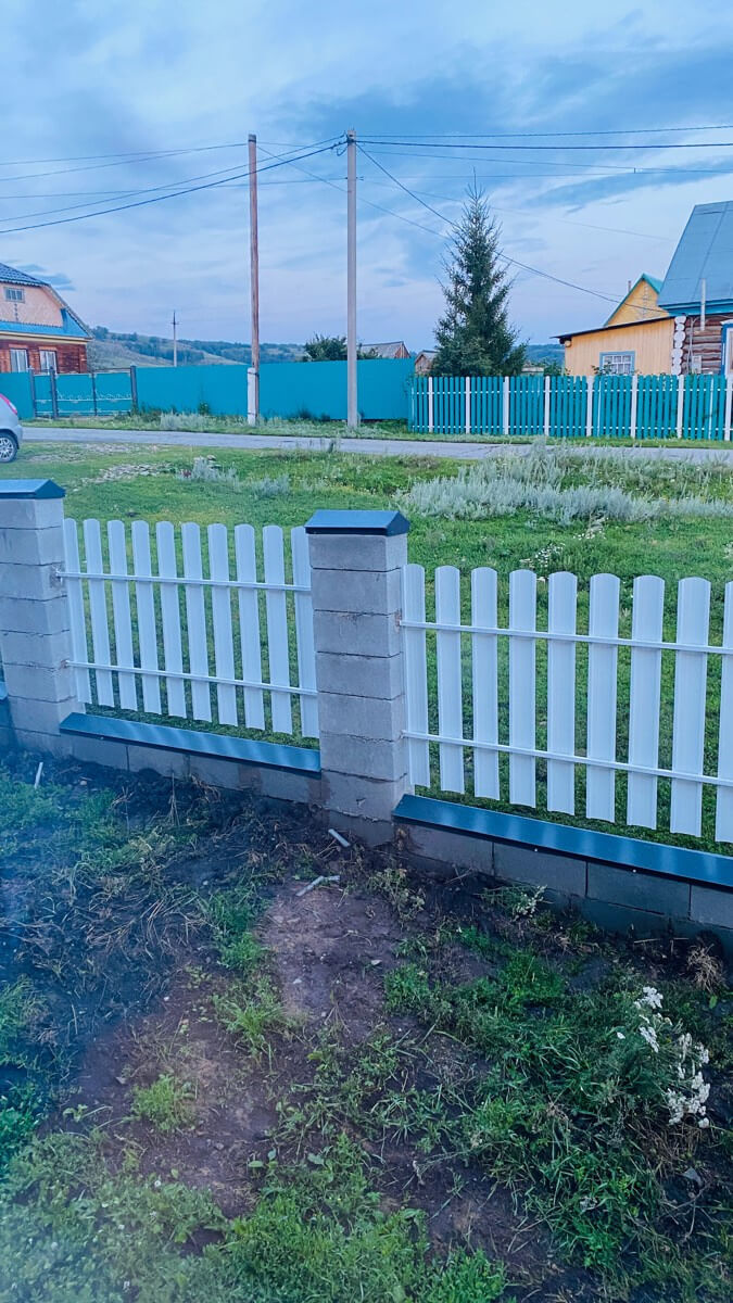 Забор из евроштакетника 16м RAL9003/9003 Белый двусторонний фото 6 в Волгограде