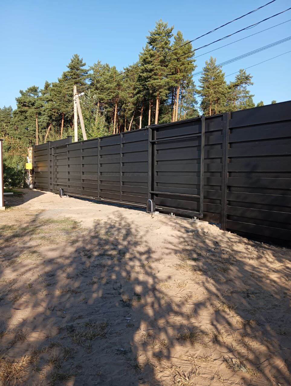 Забор-ранчо из металлопланкена 37м RAL9005 Черный МАТТЕ фото 2 в Волгограде
