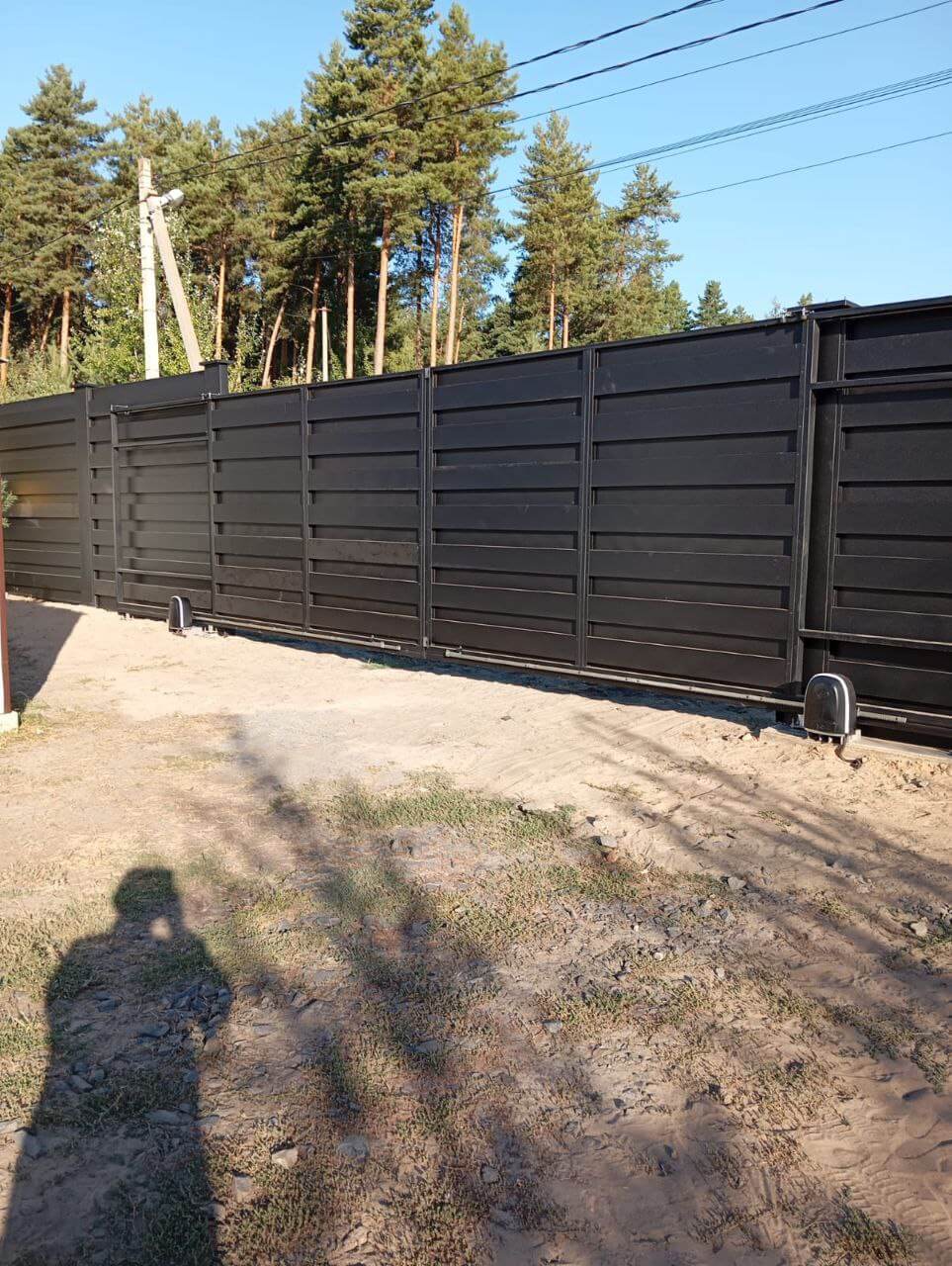 Забор-ранчо из металлопланкена 37м RAL9005 Черный МАТТЕ фото 1 в Волгограде