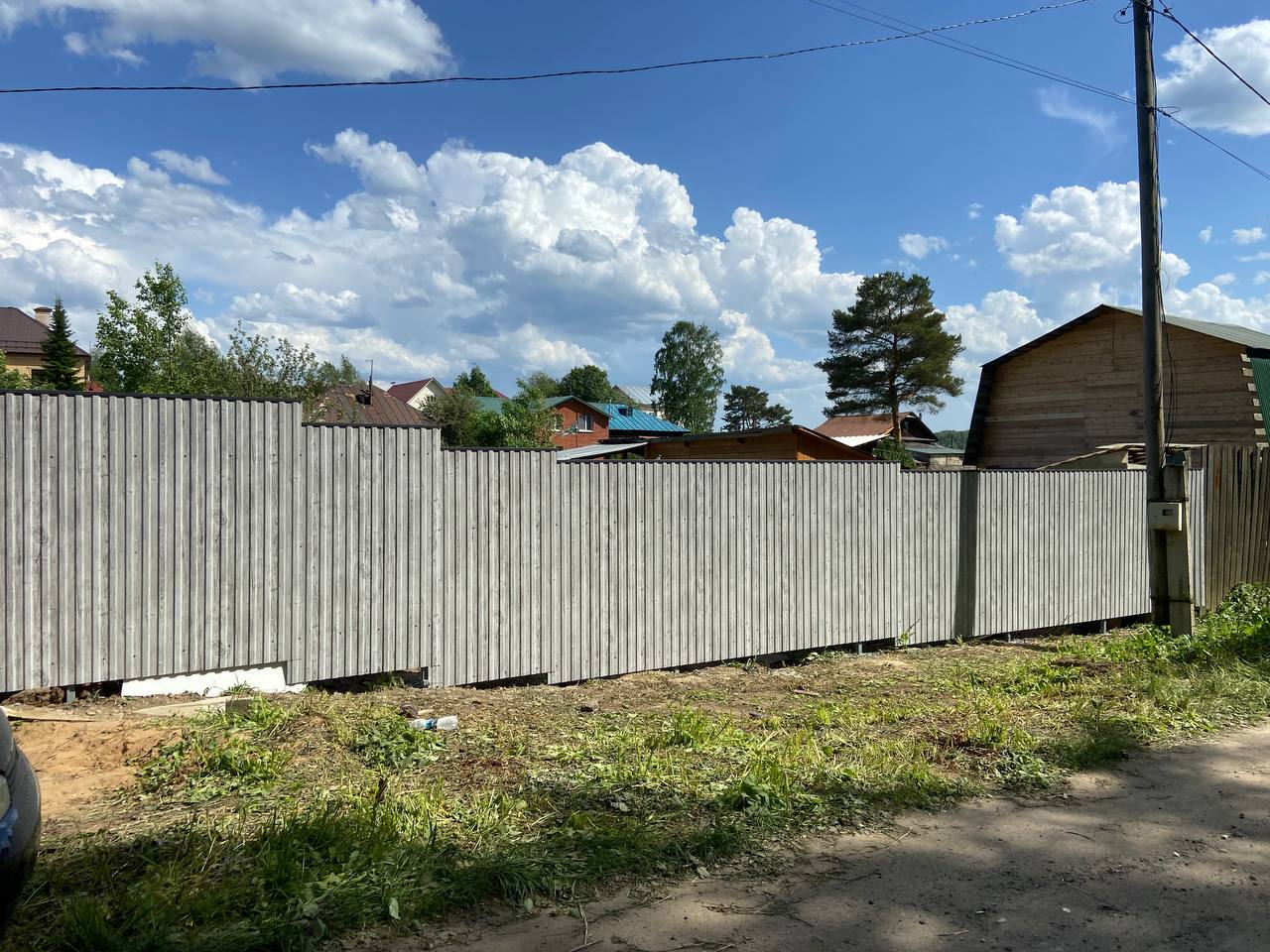 Забор из профнастила НС-10 42м Светлая Береза SteelArt фото 8 в Волгограде