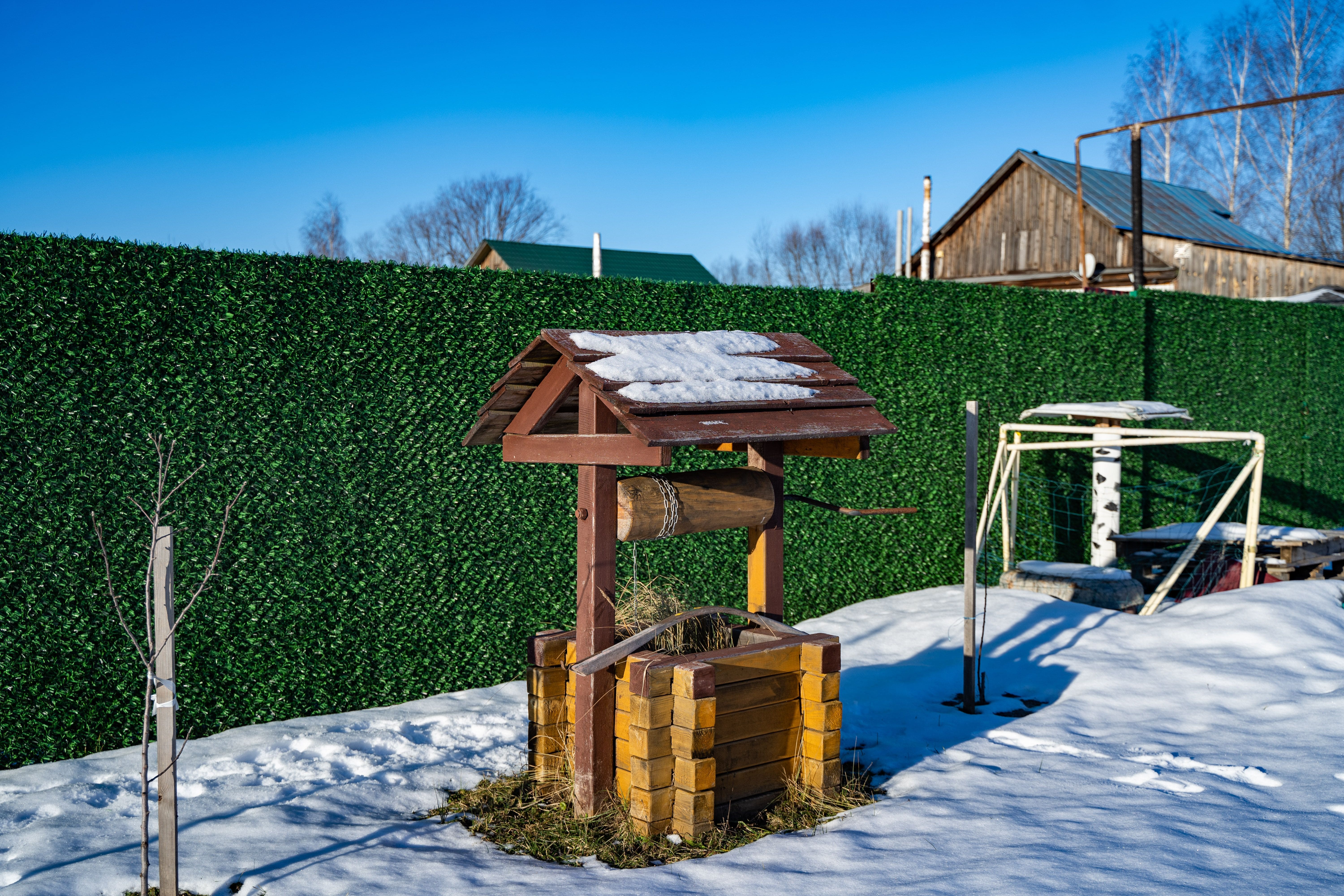 Вечнозеленый забор Grass Fence рулон 2м фото 7 в Волгограде