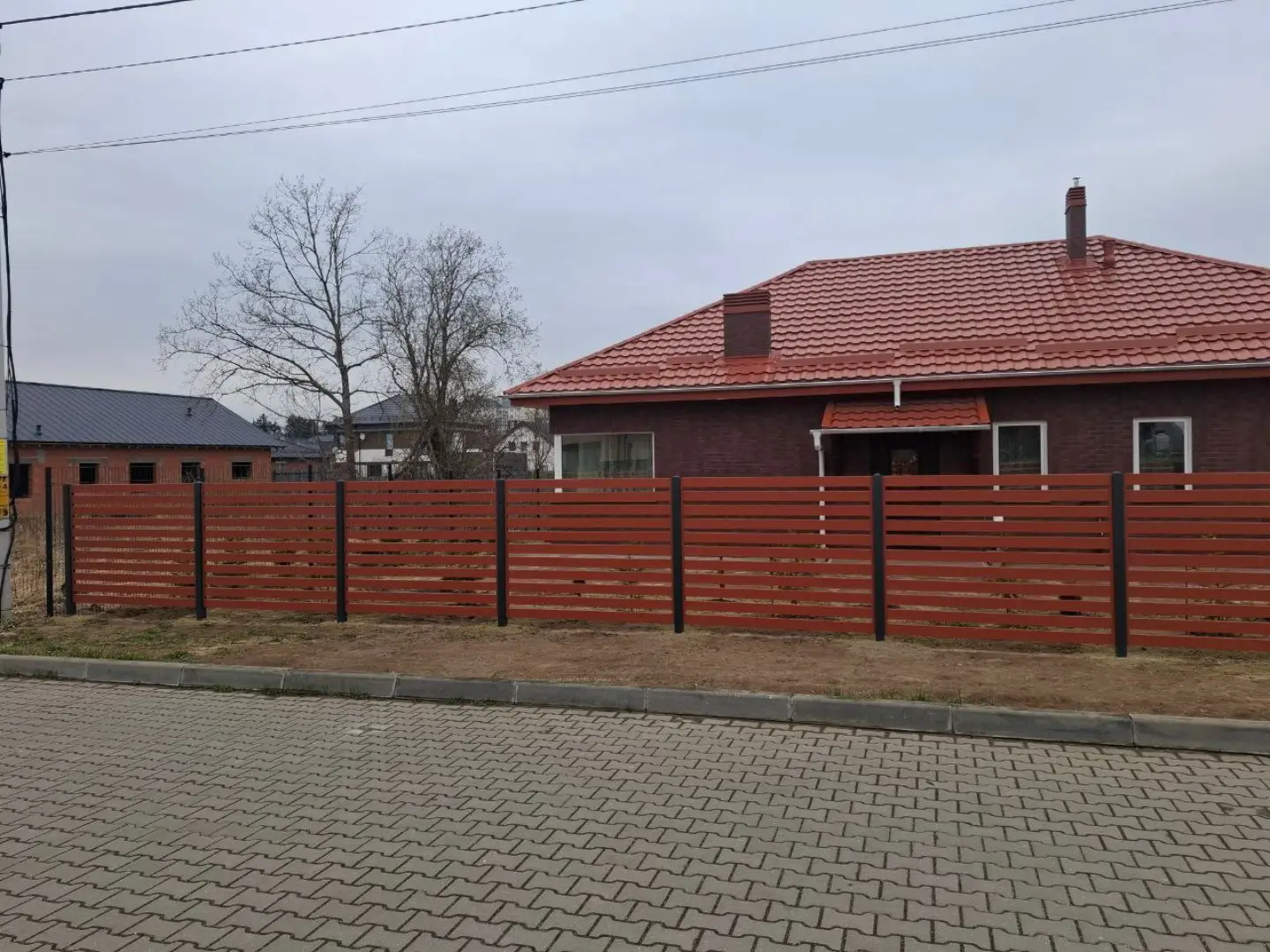 Забор-ранчо из металлопланкена 18м RAL8004 Терракотовый фото 3 в Волгограде