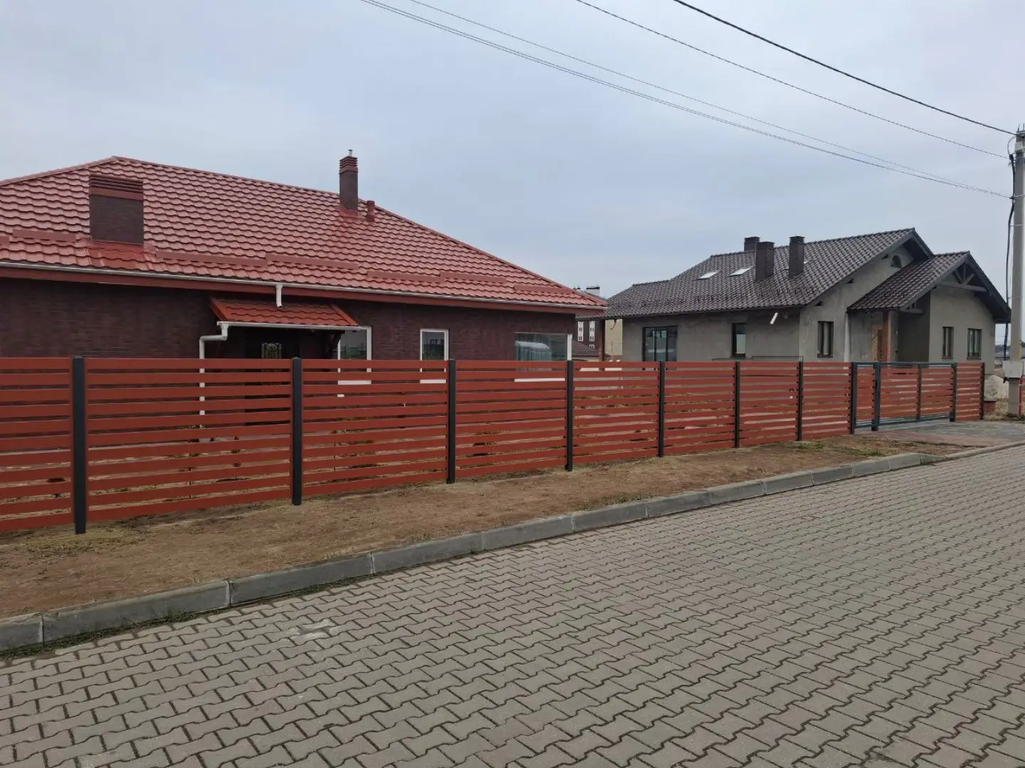 Забор-ранчо из металлопланкена 18м RAL8004 Терракотовый фото 1 в Волгограде